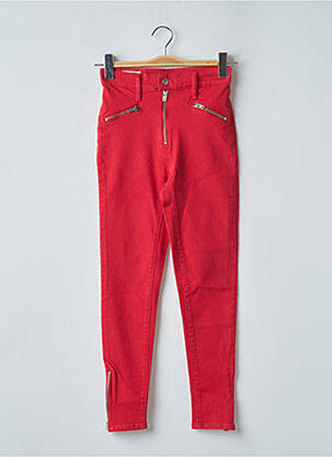 Pantalon slim taille haute taille haute rouge LEVI'S femme
