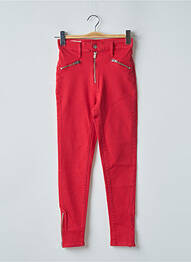 Pantalon slim skinny taille haute rouge LEVIS femme
