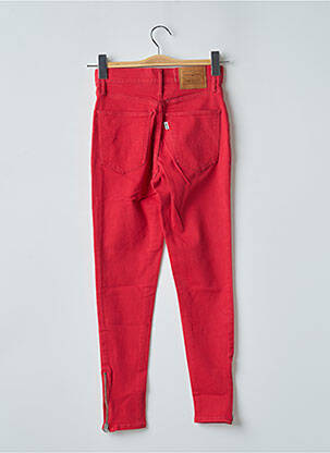 Pantalon slim taille haute taille haute rouge LEVI'S femme
