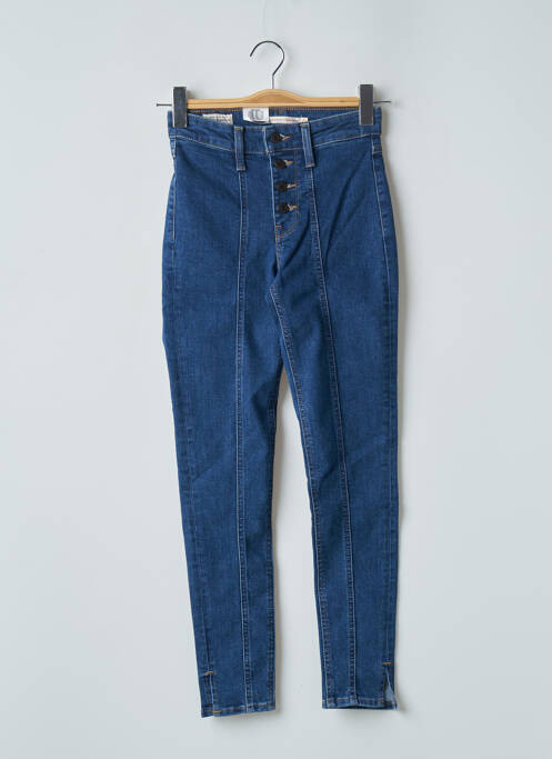 Jeans skinny tissage brut taille haute bleu LEVIS femme
