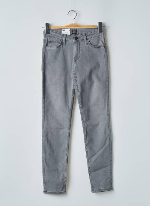 Jeans skinny stretch taille basse gris LEE femme