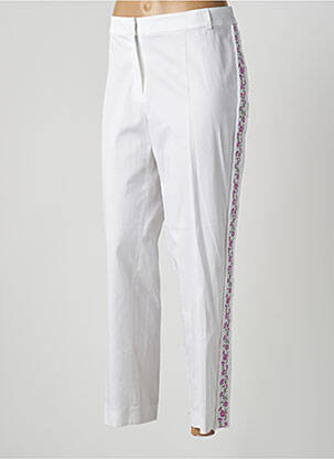 Pantalon 7/8 stretch taille normale blanc WEILL femme