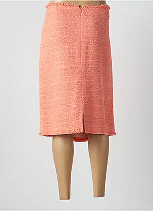 Jupe mi-longue taille à pinces orange WEILL femme