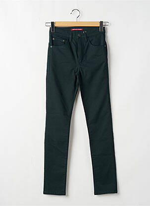 Pantalon slim stretch taille haute vert COMPTOIR DES COTONNIERS femme