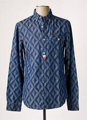 Chemise manches longues bleu TOMMY HILFIGER pour homme seconde vue