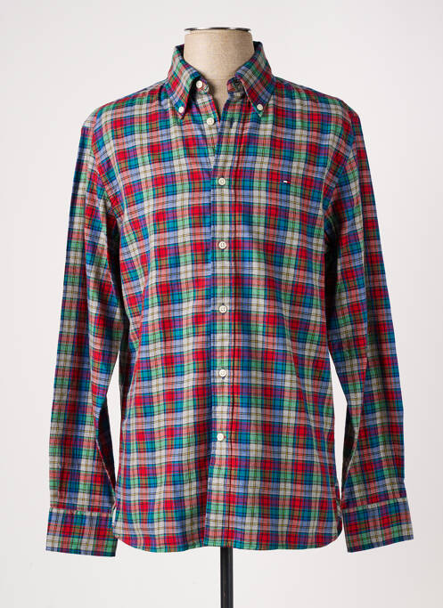 Chemise manches longues rouge TOMMY HILFIGER pour homme