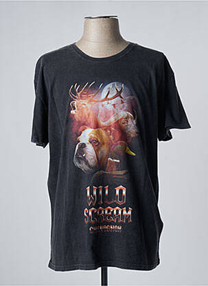 T-shirt coupe droite manches courtes gris CHEVIGNON homme