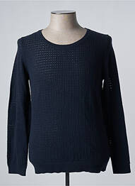 Pull col rond manches longues bleu TOMMY HILFIGER homme