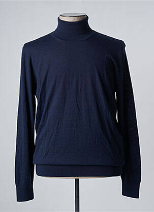 Pull col roulé bleu STATE OF ART pour homme