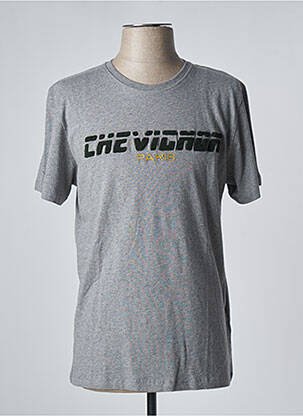 T-shirt gris CHEVIGNON pour homme