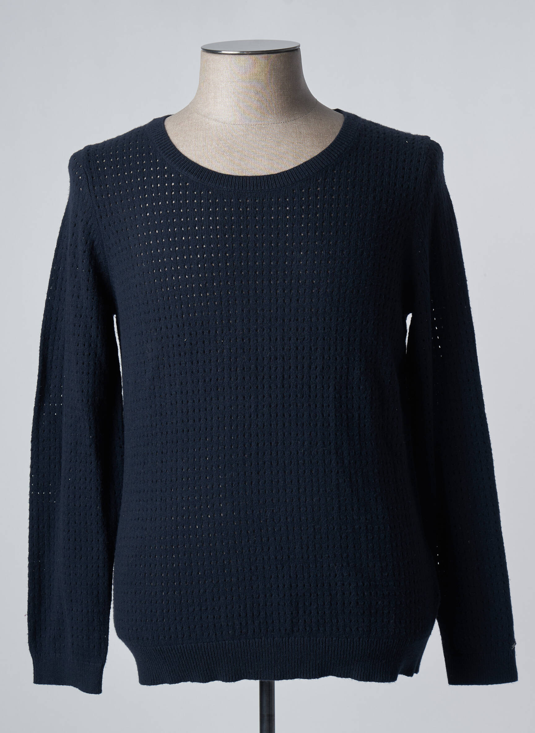 Pull Col Rond Bleu Tommy Hilfiger Homme 2316070-bleu00 Modz