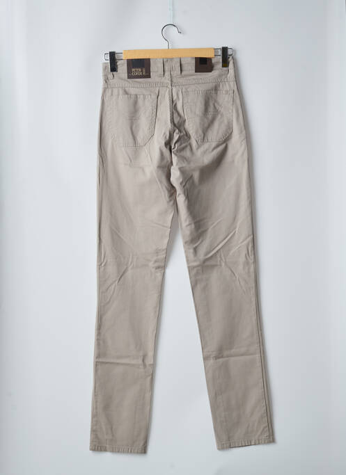 Pantalon slim beige PETER COFOX pour homme