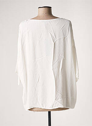 Blouse col rond manches 3/4 blanc ESPRIT femme