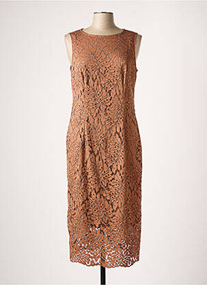 Robe mi-longue sans manche sans manche marron ESPRIT femme