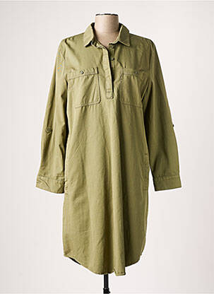 Robe mi-longue vert ESPRIT pour femme