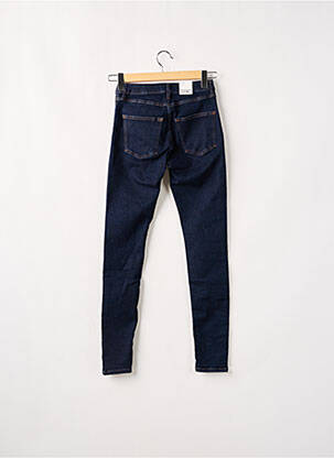Jeans skinny tissage brut taille haute bleu EDC femme