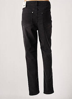 Pantalon slim tissage popeline taille normale noir ZHENZI femme