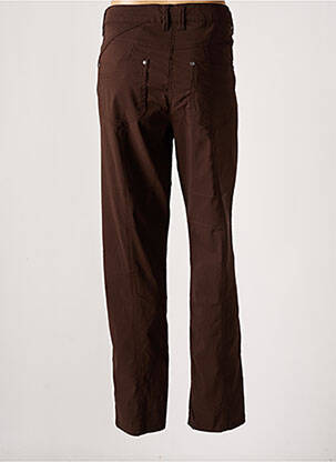 Pantalon slim tissage popeline marron ZHENZI femme