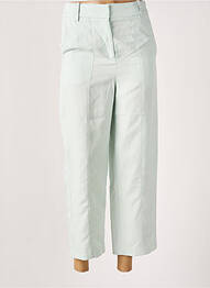 Pantalon droit tissage popeline bleu ESPRIT femme