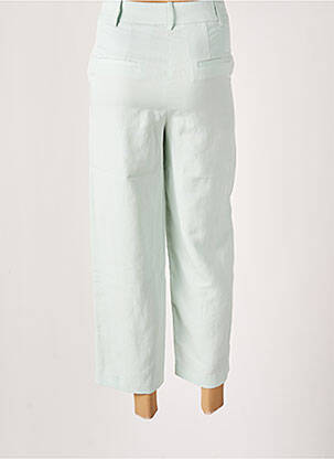 Pantalon droit tissage popeline bleu ESPRIT femme