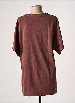 T-shirt sérigraphie manches courtes marron ROXY femme