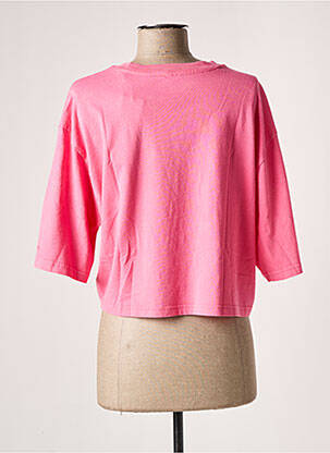 T-shirt stretch manches courtes rose ADIDAS femme