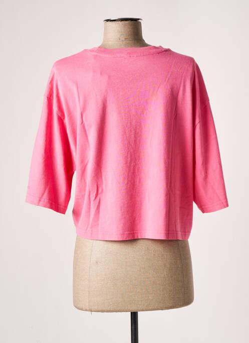 T-shirt manches mi-longues manches courtes rose ADIDAS femme