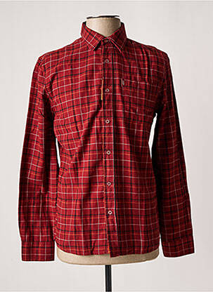 Chemise manches longues rouge OXBOW pour homme