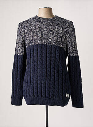 Pull tissage chiné manches longues bleu PEPE JEANS homme