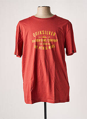 T-shirt rouge QUIKSILVER pour homme