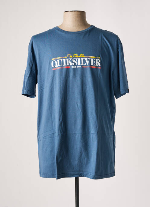 T-shirt bleu QUIKSILVER pour homme