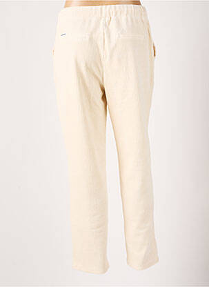 Pantalon droit taille élastique beige PEPE JEANS femme