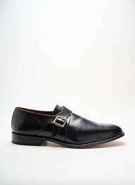 Derbies tissage satiné talon bas noir JOHANN homme