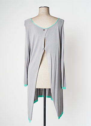 Pull tunique col rond manches longues gris MANILA GRACE femme