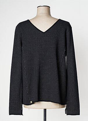 Gilet manches longues fermeture boutonnée sur le devant noir MANILA GRACE femme