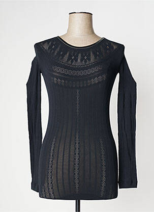Top stretch manches longues noir HIGH femme