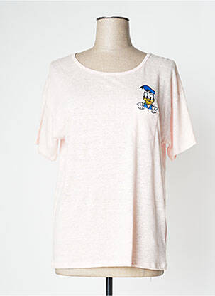 Top coupe fluide manches courtes rose PRINCESS GOES HOLLYWOOD femme