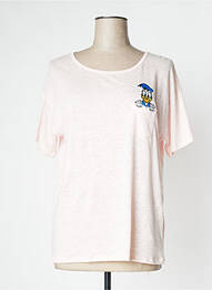 Top coupe fluide manches courtes rose PRINCESS GOES HOLLYWOOD femme