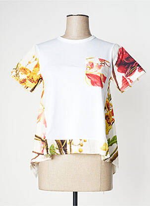 Top manches courtes manches courtes blanc HIGH femme