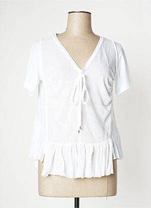 Top manches courtes manches courtes blanc HIGH femme