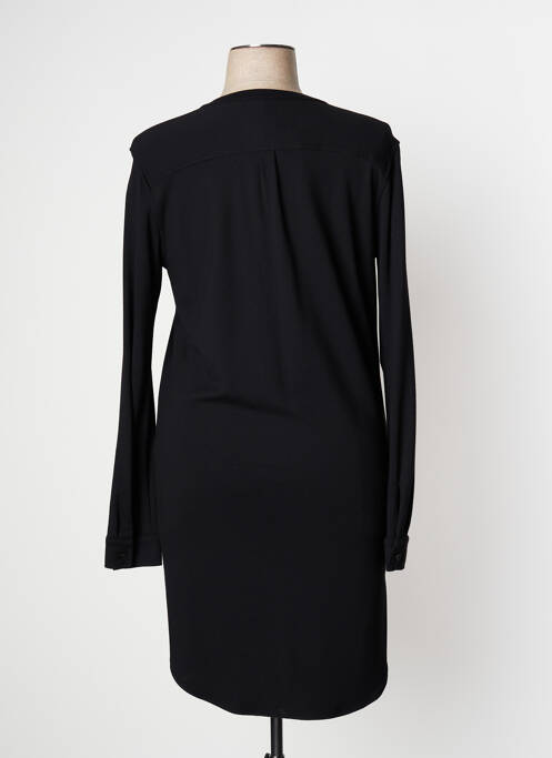Robe mi-longue manches longues manches longues noir MANILA GRACE femme