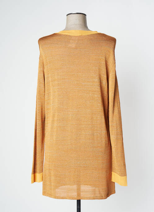 Pull tunique orange TIKI TIRAWA pour femme