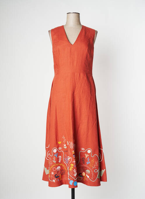 Robe longue orange IVKO pour femme