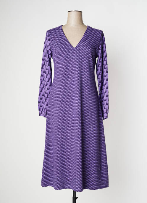 Robe pull violet NIU pour femme