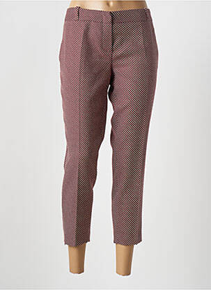 Pantalon 7/8 taille élastique rouge MANILA femme