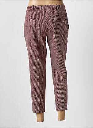 Pantalon 7/8 taille élastique rouge MANILA femme