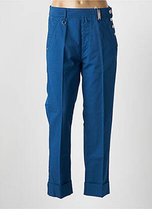 Pantalon 7/8 taille haute taille haute bleu HIGH femme