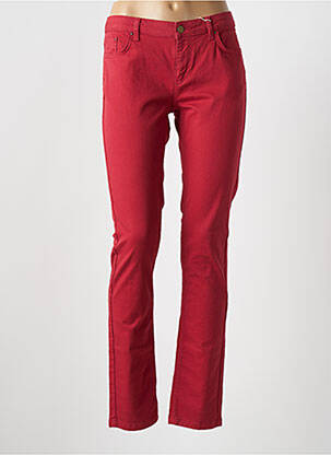 Jeans coupe slim rouge PABLO GERARD DAREL pour femme