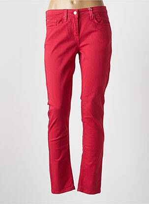Jeans coupe slim rouge PABLO GERARD DAREL pour femme