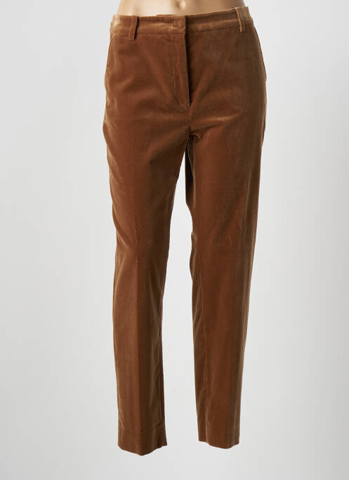 Pantalon chino marron WEEKEND MAXMARA pour femme